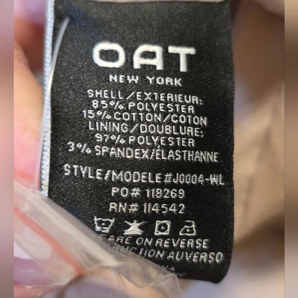 OAT New York Light Tan Oversized Boyfriend Blazer NWOT Size Large - Picture 7 of 7